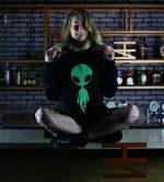 Džemperis su kapišonu, kelių spalvų “Alien Invasion” - Image 6