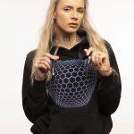 Džemperis su kapišonu "Geometric-Art-Blue"