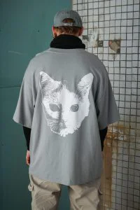 Organinės medvilnės unisex marškinėliai “CatRave 280 Gsm“